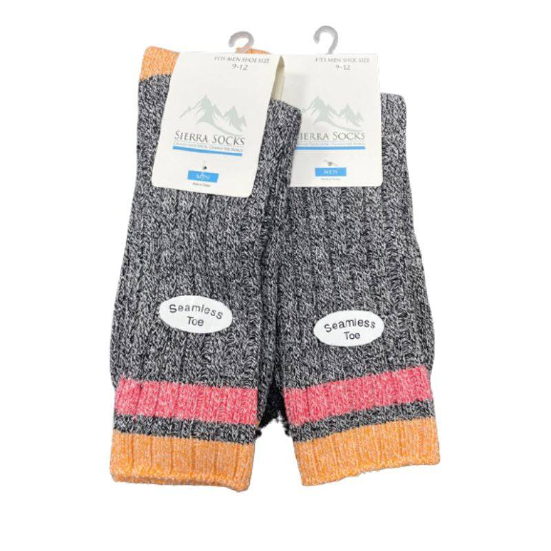 Twisted Marled Colorful Cotton Men Crew M5067