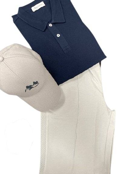 Men's Casual Wear Matched Set - Polo Shirt, 100% Cotton Shorts and Baseball Hat (3 Piece Set) - Wear Sierra