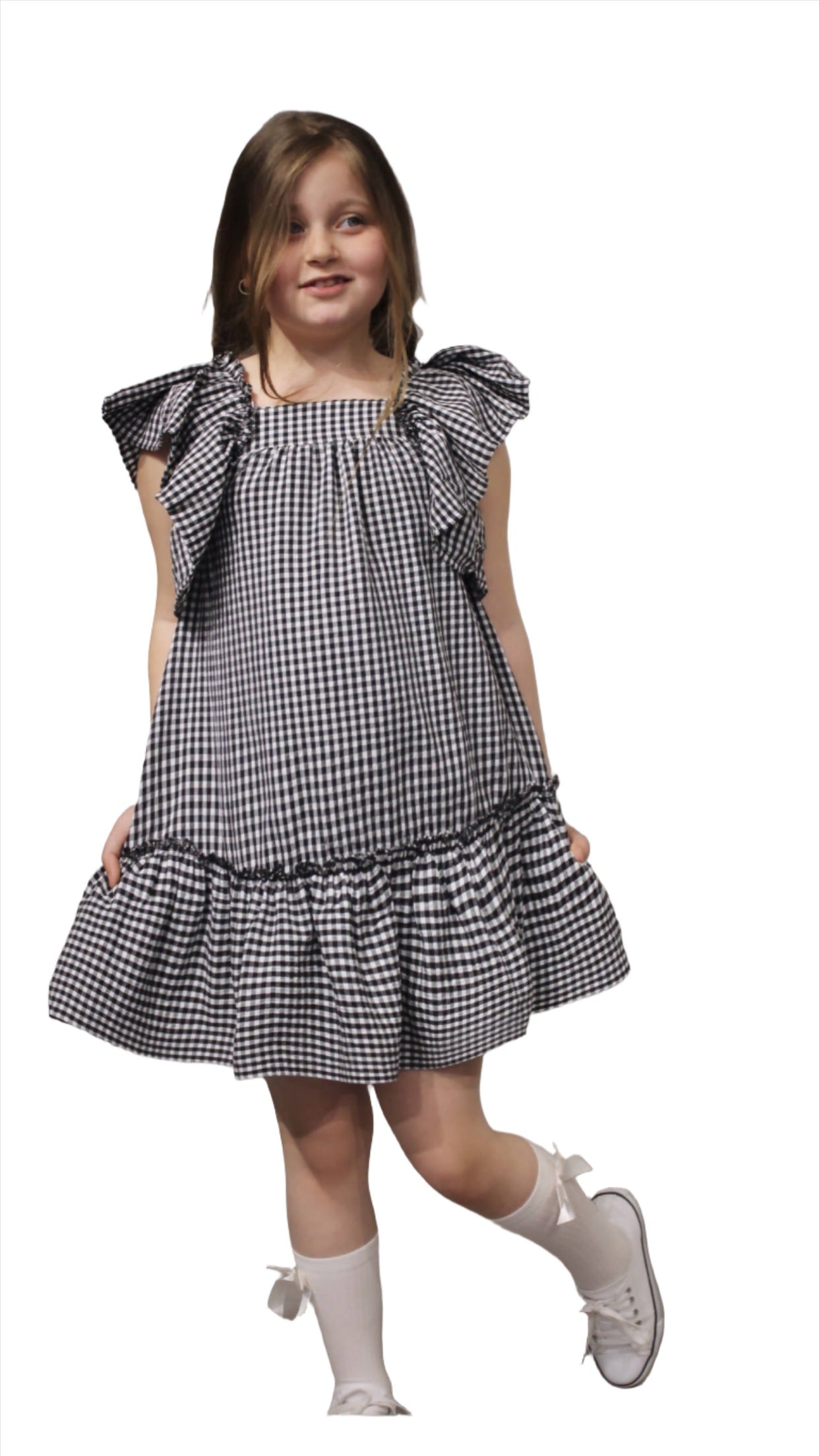 Flutter Sleeve Girl's Style Dress, Girl's Summer Seersucker Dress | Wear  Sierra