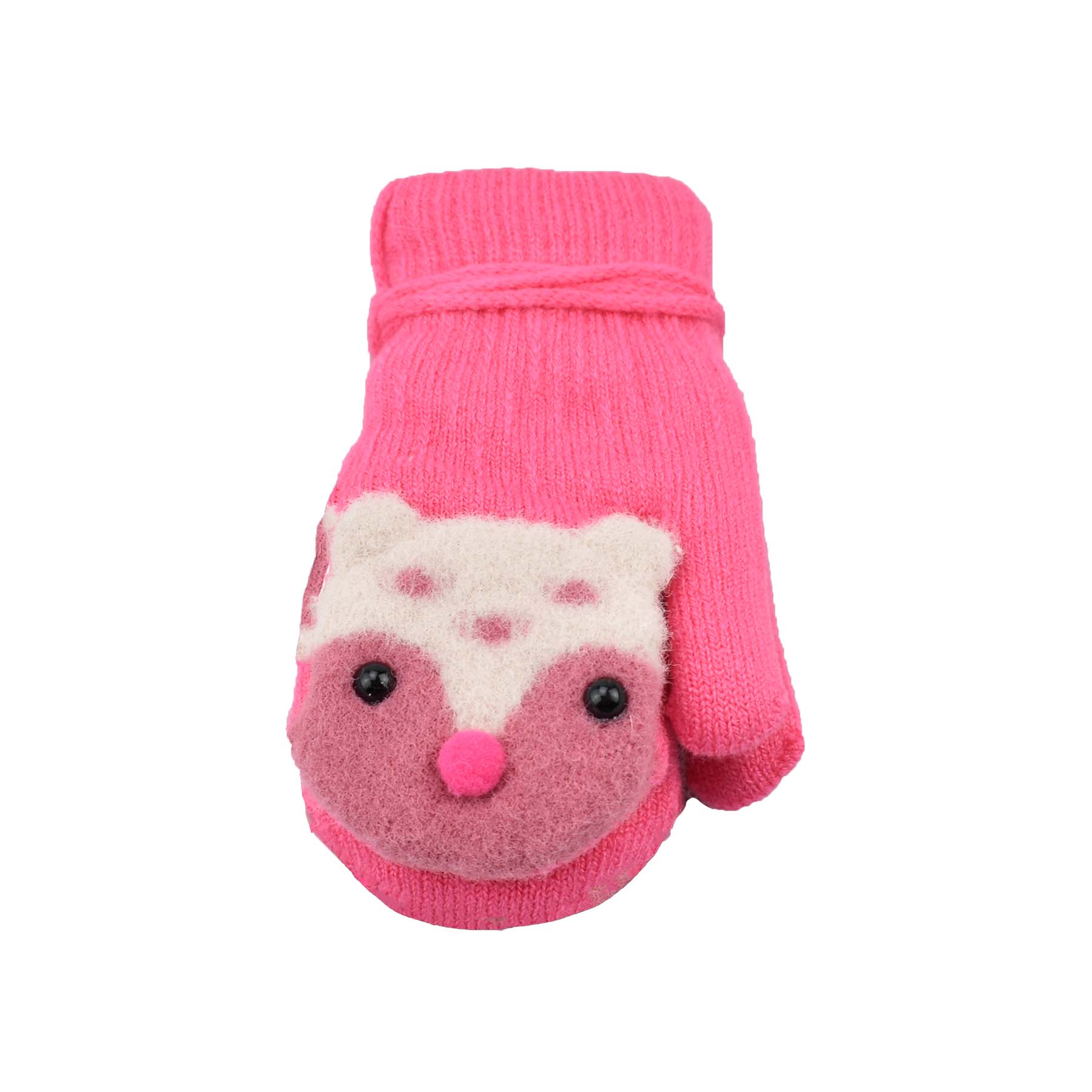 Sierra Bear Soft Knit Mittens for Baby or Toddler