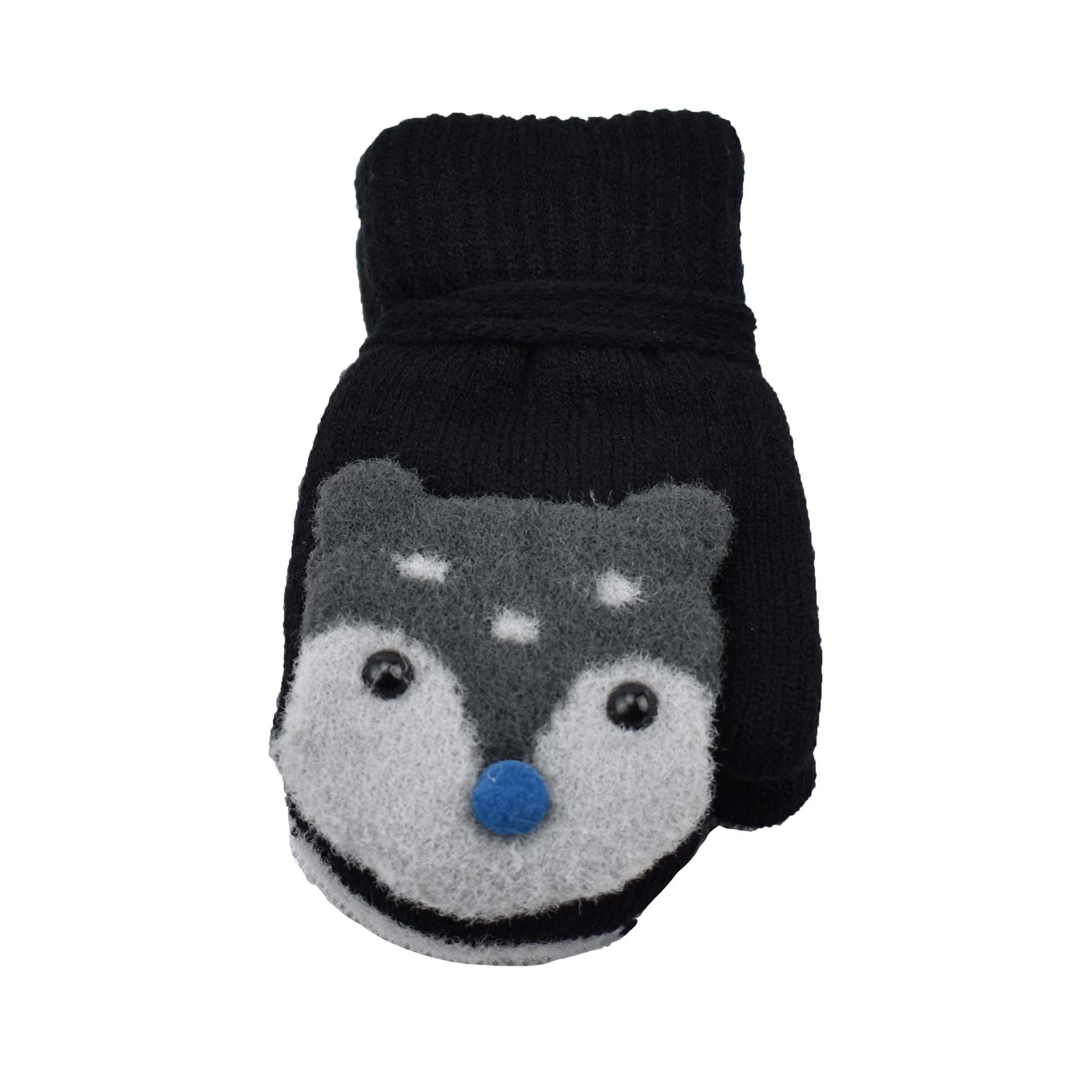 Sierra Bear Soft Knit Mittens for Baby or Toddler
