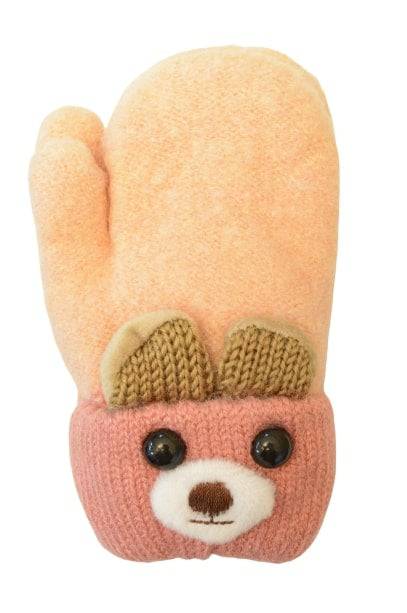 Sierra Mouse Soft Knit Mittens for Baby or Toddler