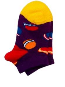 Toddler Combed Cotton Ankle Assorted 3-Pack Socks