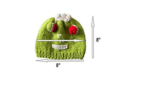 Kids Beanie Hat Kids Winter Hand-Knitted Frog Animal Theme Hat Beanie Cap Wool - Wear Sierra