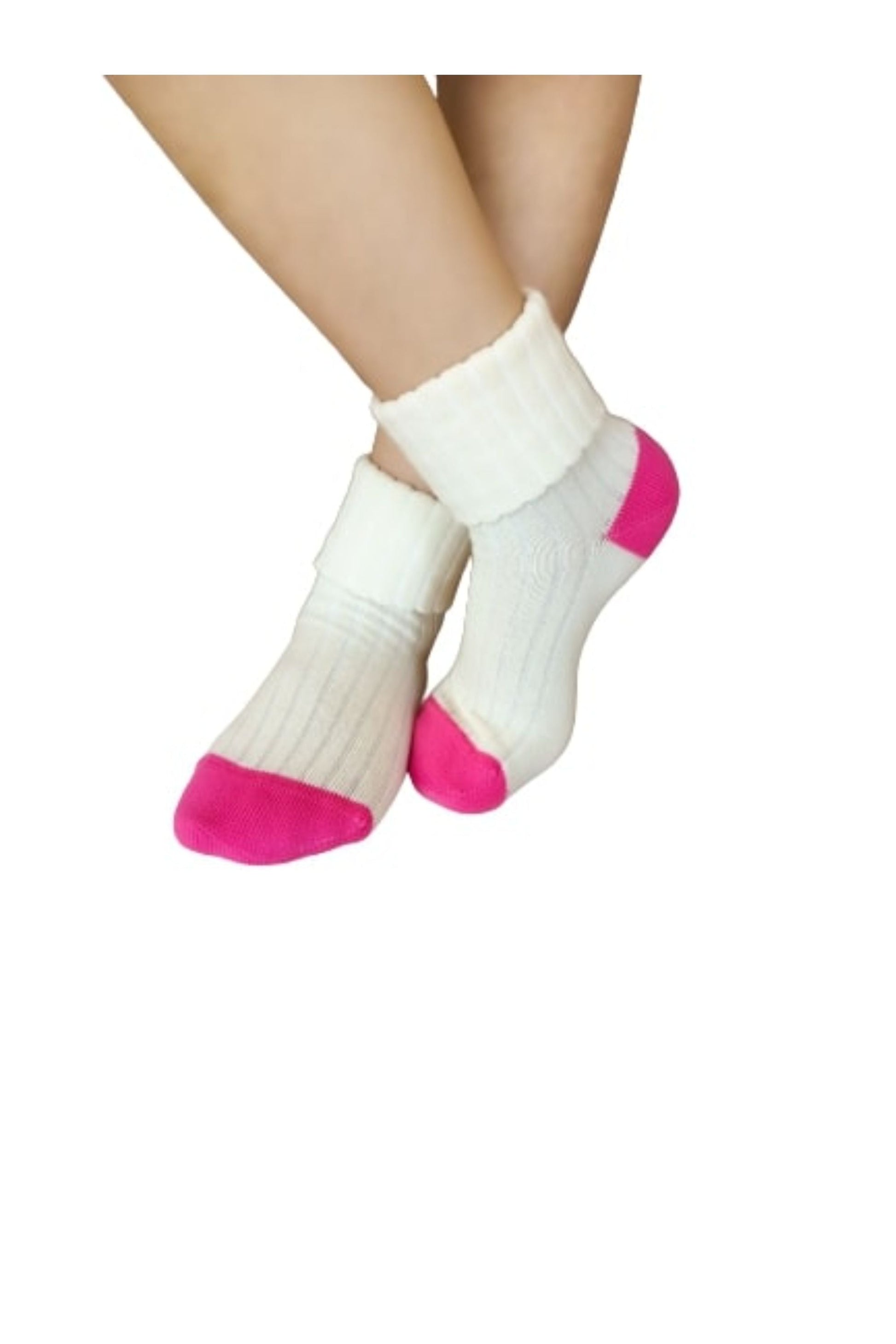Toddler Combed Cotton Ribbed Turn Cuff 2-Pack Socks