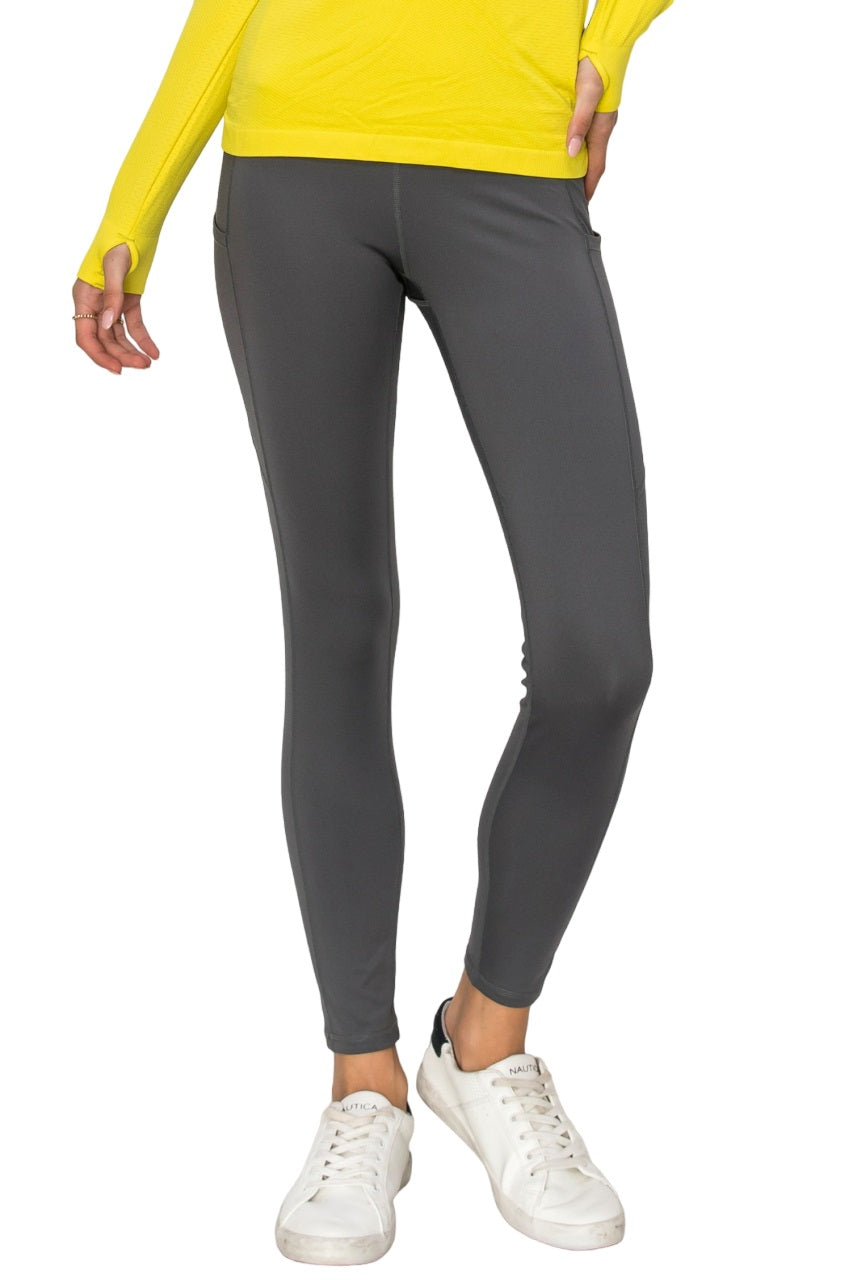 Women's High-Waist Leggings, Workout, Yoga, Running Pants with Pockets, Ankle-Length Activewear - Wear Sierra