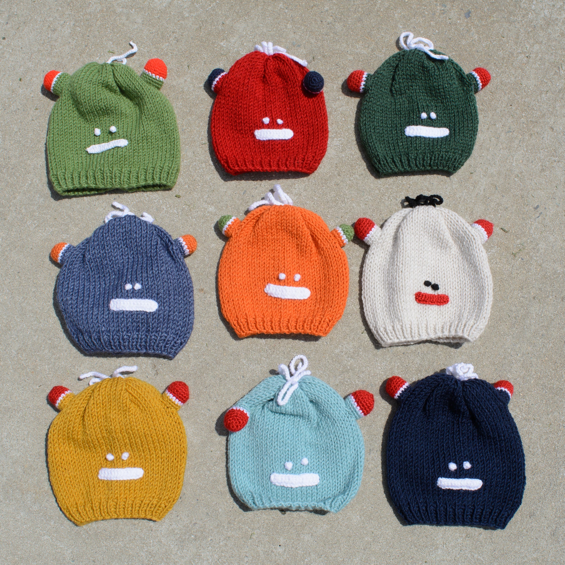 Kids Beanie Hat Kids Winter Hand-Knitted Frog Animal Theme Hat Beanie Cap Wool - Wear Sierra
