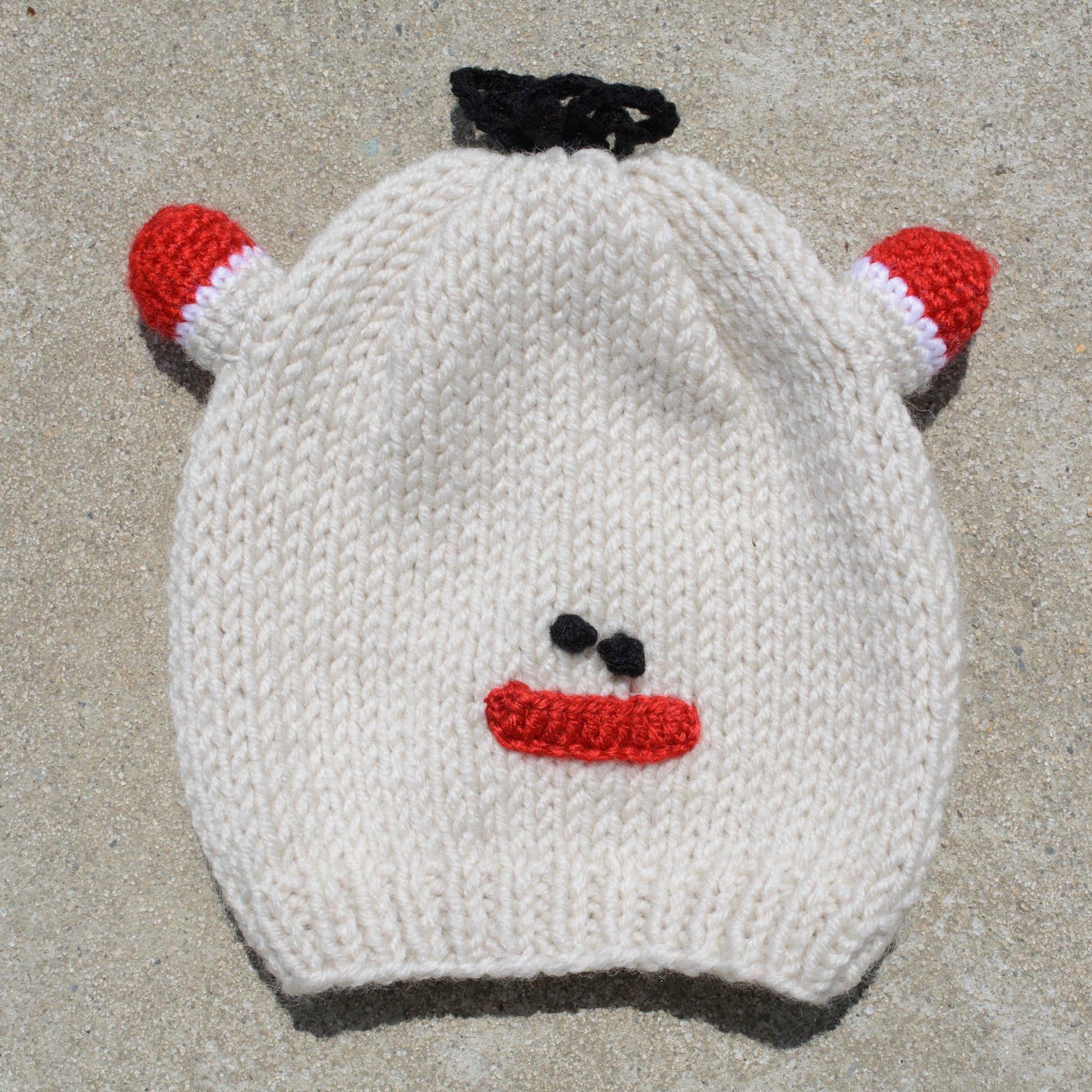 Kids Beanie Hat Kids Winter Hand-Knitted Frog Animal Theme Hat Beanie Cap Wool - Wear Sierra