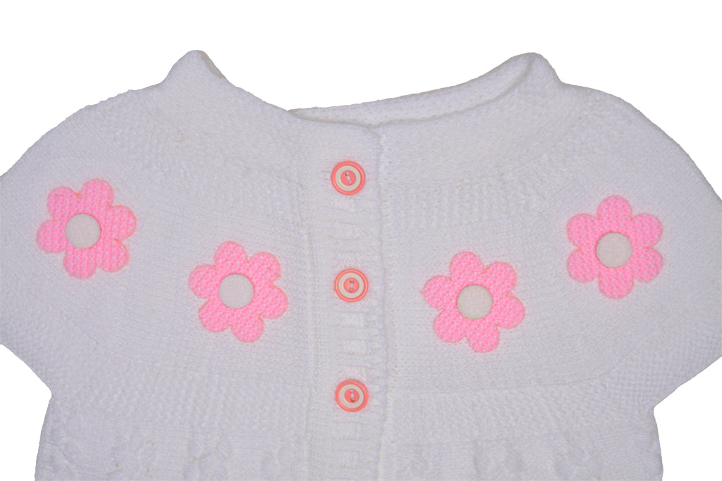 Infant and Toddler Sweater, Colorful, Warm & Cozy Daisy Design Girl's Sweater For Newborn Baby, Toddlers, Little Girls - Wear Sierra