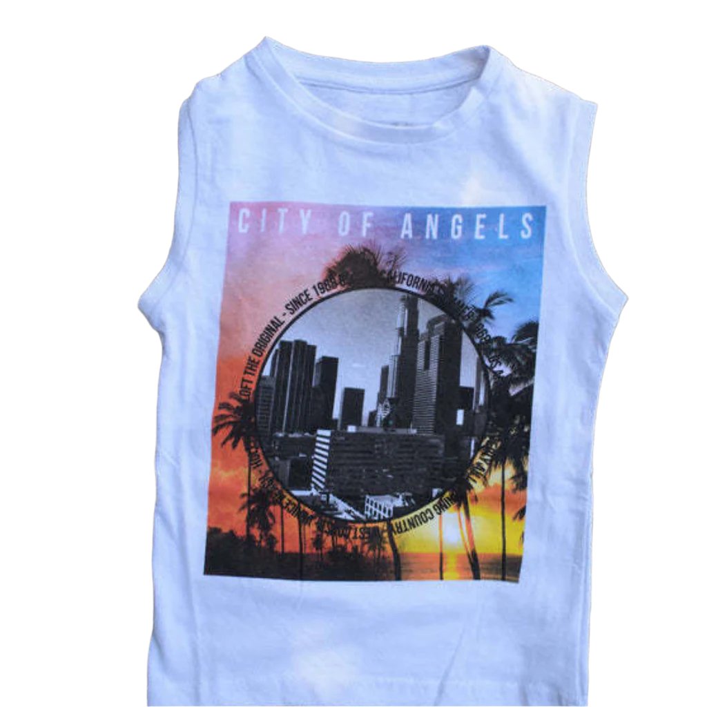 Children's  T-Shirt - Unisex T-Shirts Appeal - Sleeveless Crew Neck Cotton T-Shirts - Wear Sierra