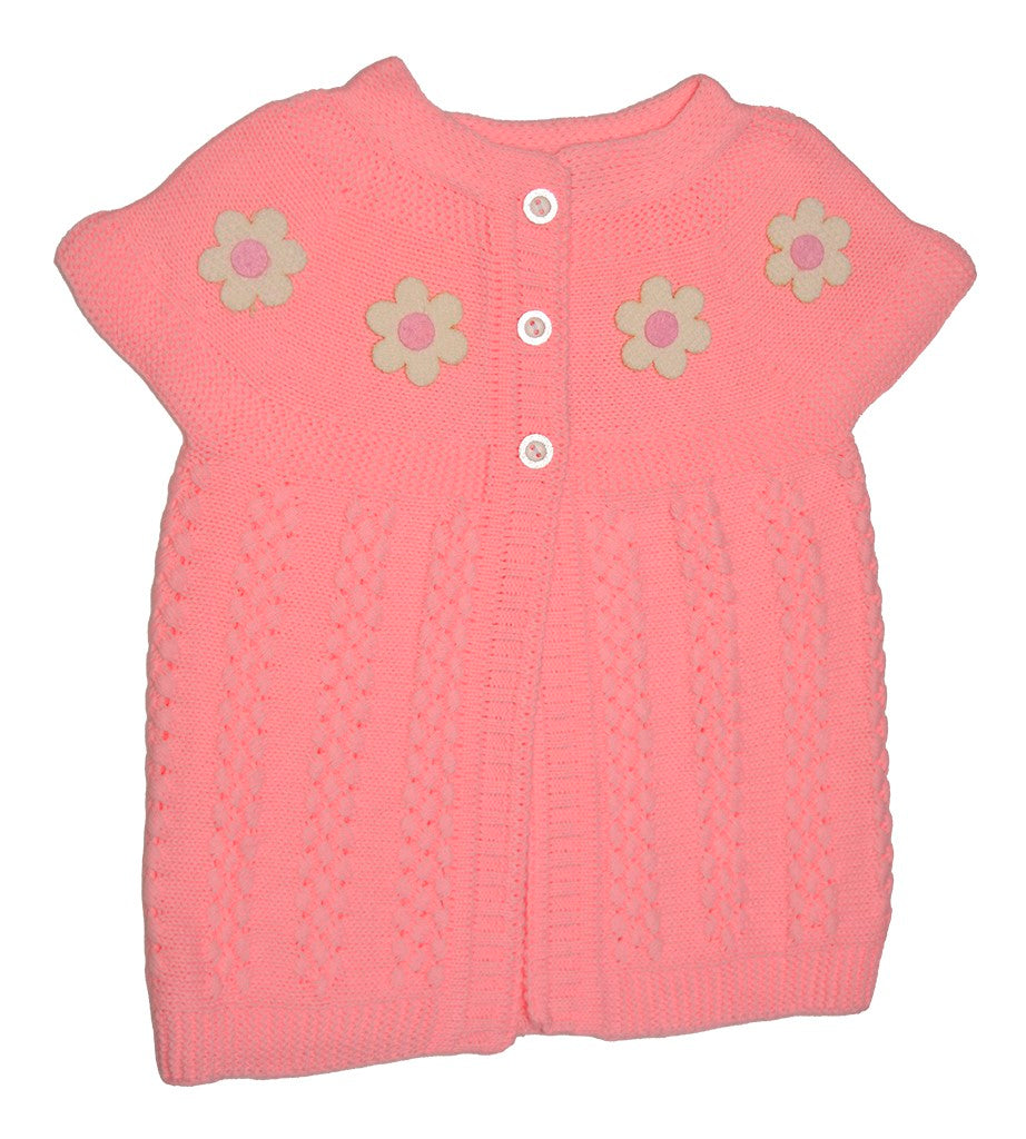 Infant and Toddler Sweater, Colorful, Warm & Cozy Daisy Design Girl's Sweater For Newborn Baby, Toddlers, Little Girls - Wear Sierra
