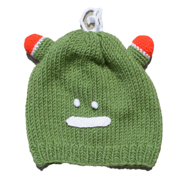 Kids Beanie Hat Kids Winter Hand-Knitted Frog Animal Theme Hat Beanie Cap Wool - Wear Sierra