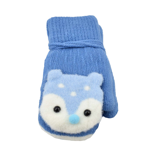 Bear Print Soft Knit Mittens for Baby & Toddler, 0-3 Years Babies, Warm Mitten for Kids - Wear Sierra