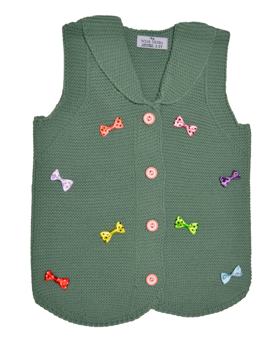 Wear Sierra Vest Bows Sweaters For Toddlers And Girls - Wear Sierra