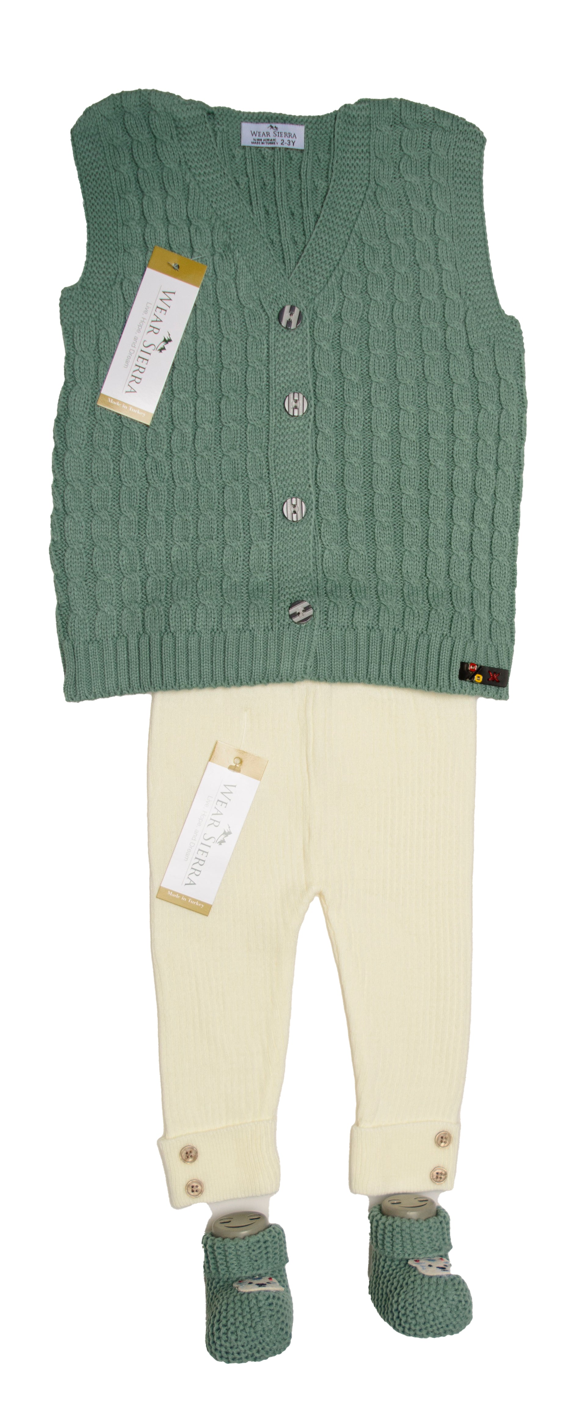 Sweater Vests For Infants And Toddlers, Sleeveless ButtonUp Cardigan