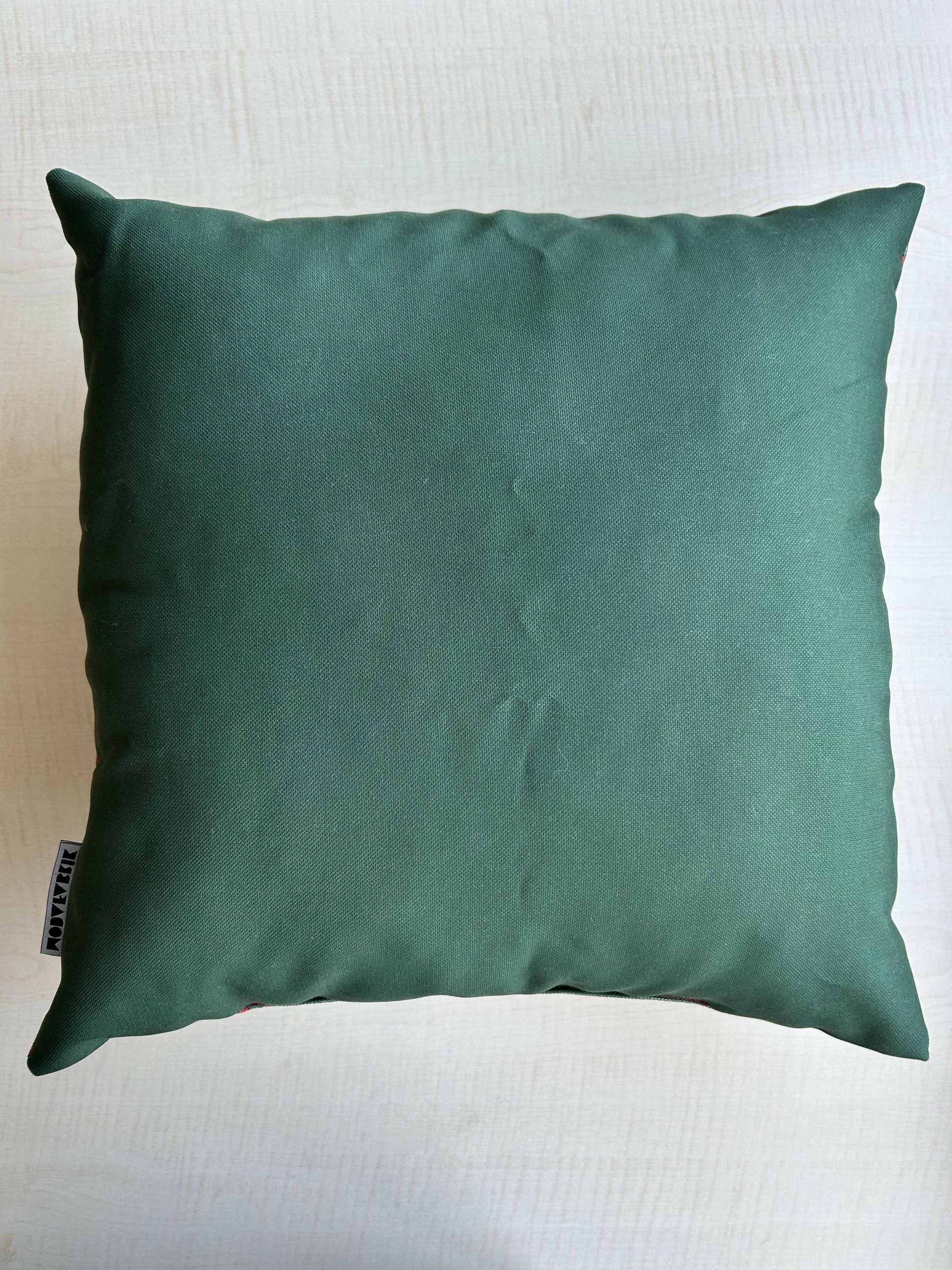 Christmas Pillow Cover, New Year Pillow Cover, Holiday Greetings Pattern Pillow Cover, Square 17"x17" - Wear Sierra