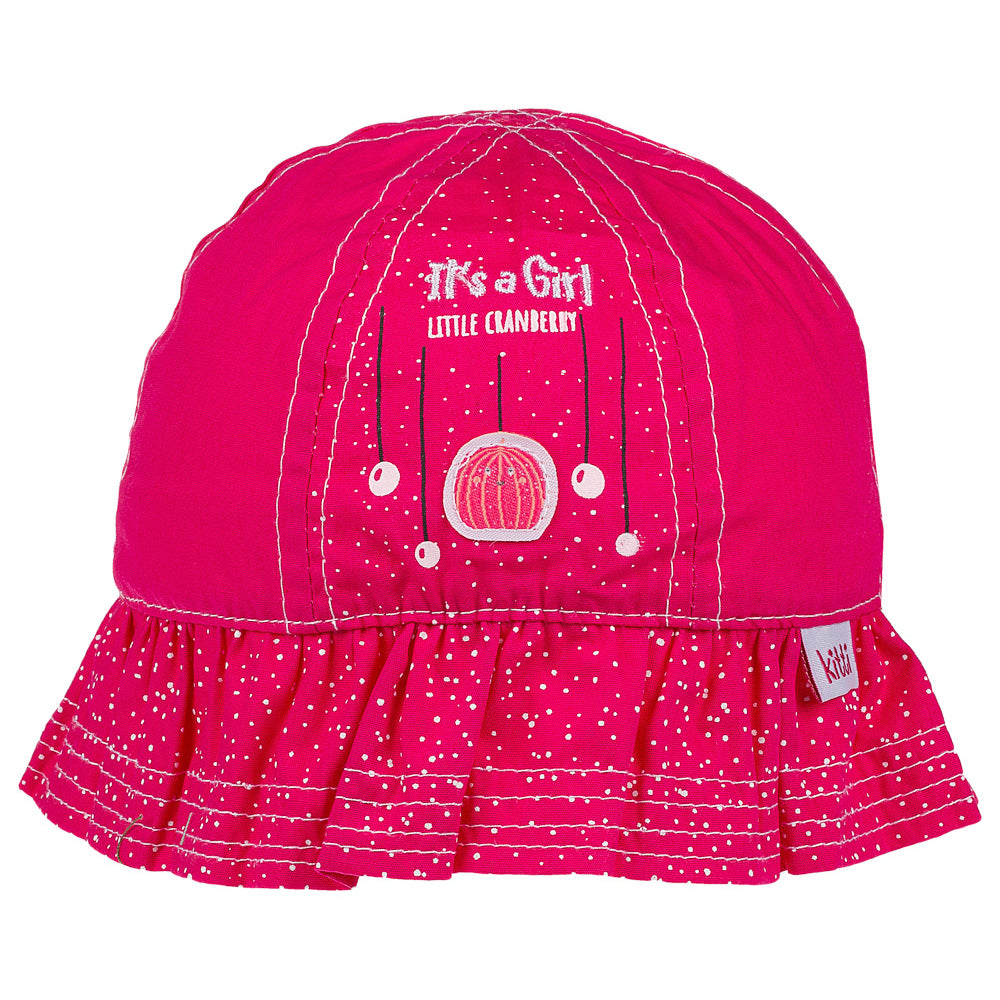 It'S A Girl Little Cranberry -Infant Girl Maxi Hat 0-18 Months