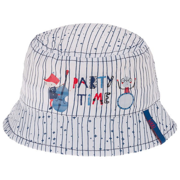 Infant Bucket Hat, Baby Cotton Party Time Animal Band Theme Hat Wear