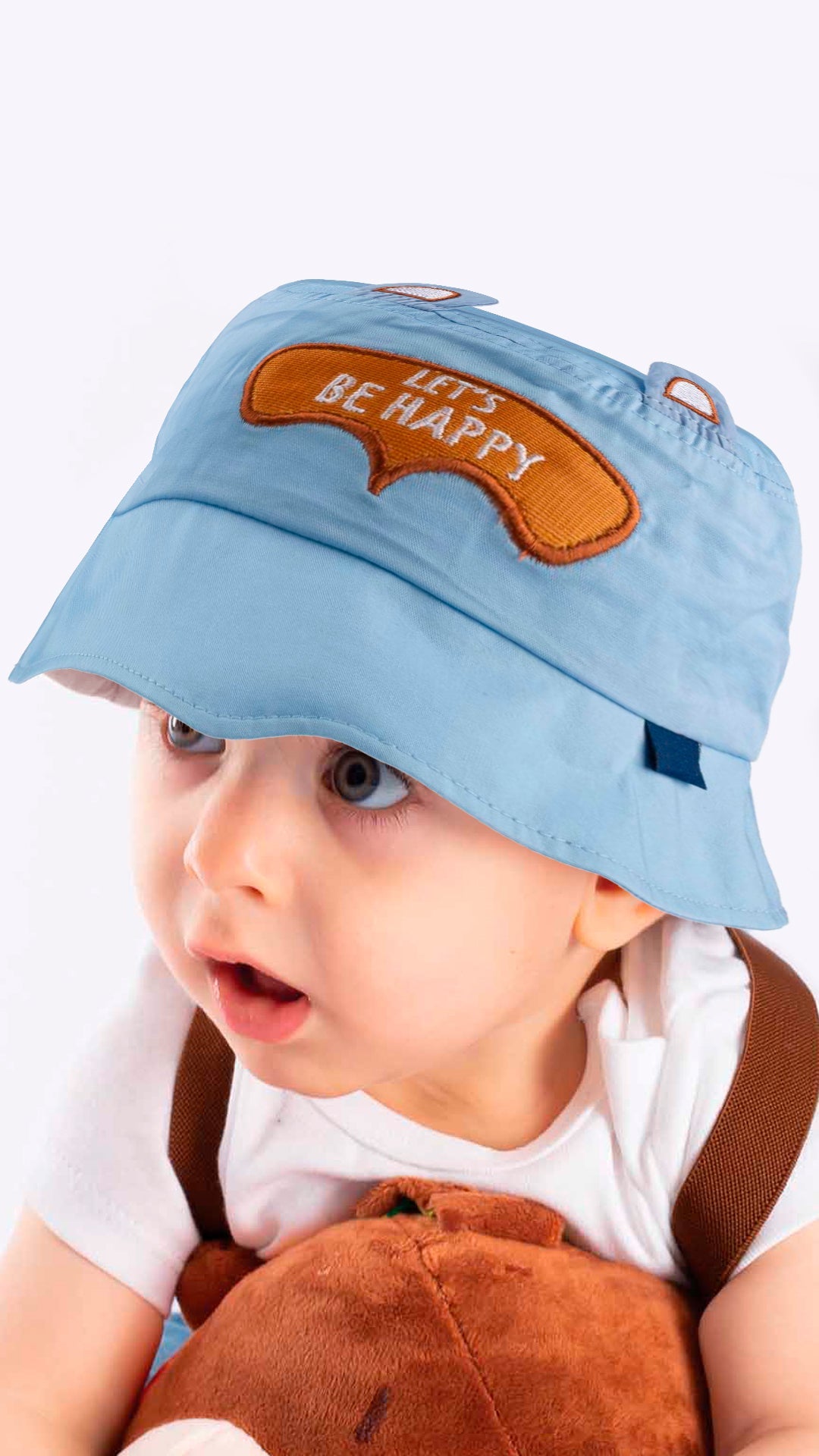 Let'S Be Happy 1-3 Years Old-Baby Bucket Hat