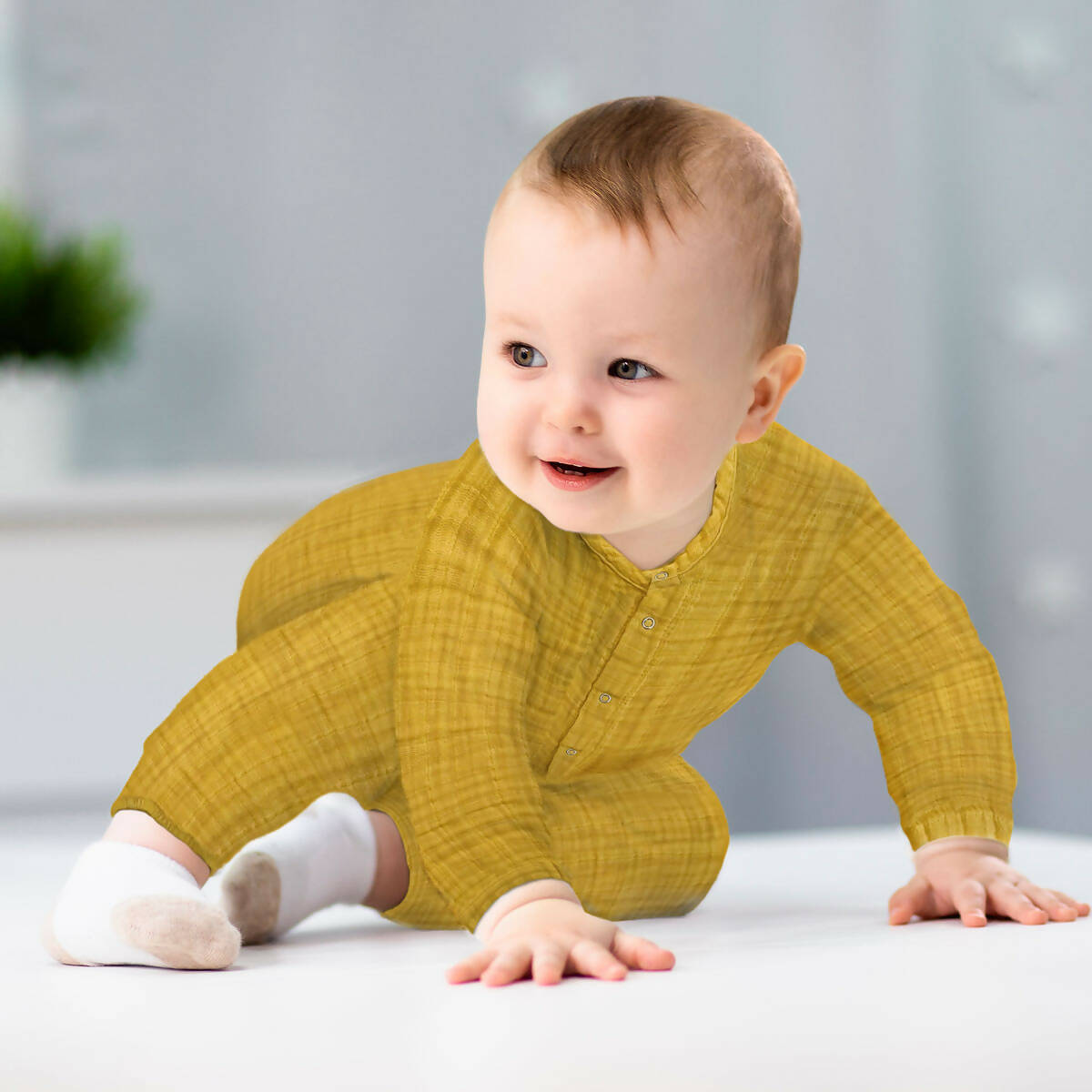 Baby yellow clearance romper