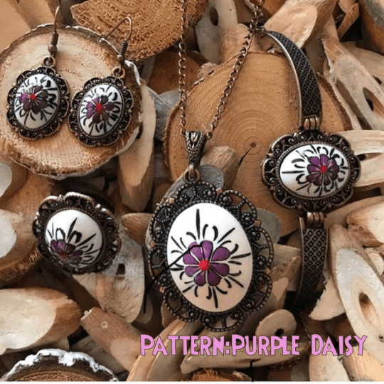 Artisan Made Floral Jewelry Set - Ceramic Bracelets for Women and Girls - Wear Sierra