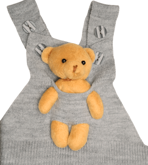 Baby & Toddler Overalls with Teddy Bear - Cute Outfit For Boys or Girls - Wear Sierra