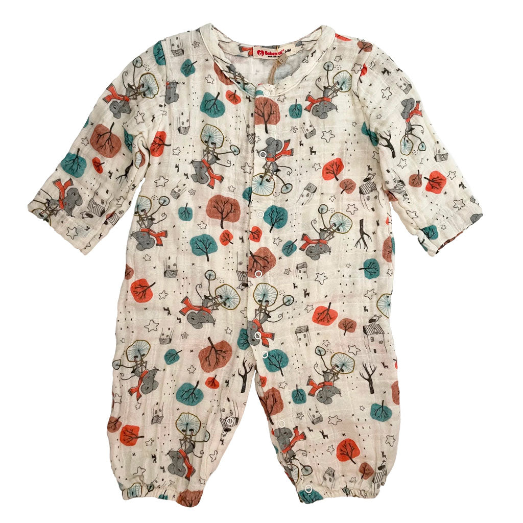Newborn Romper, Toddler Romper, Newborn One-Piece Jumper, Toddler One-Piece Jumper, 100% Cotton Muslin, Beberotti Baby's Romper - Wear Sierra