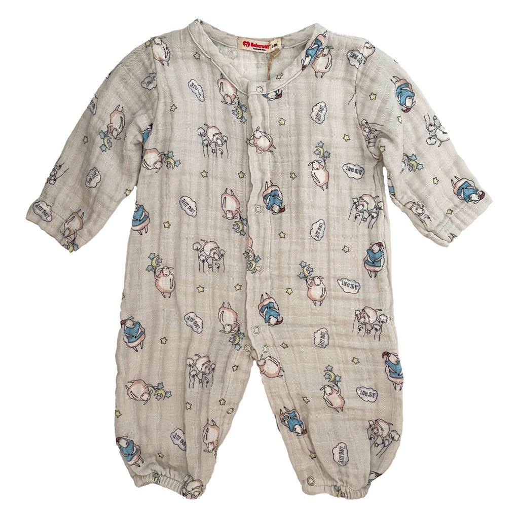 Newborn Romper, Toddler Romper, Newborn One-Piece Jumper, Toddler One-Piece Jumper, 100% Cotton Muslin, Beberotti Baby's Romper - Wear Sierra