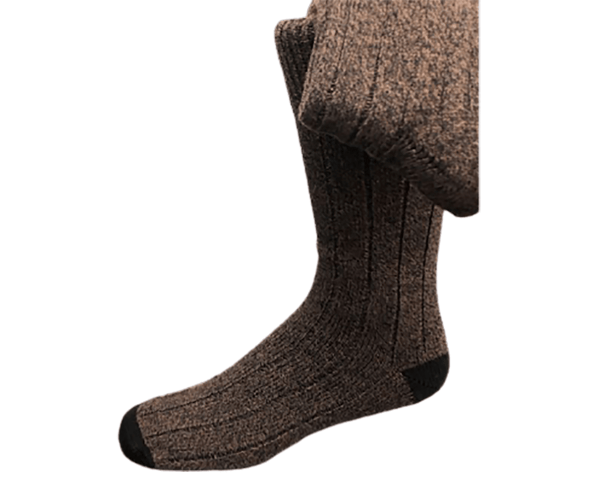 Big and Tall Men Marled Crew Cotton Socks (2 Pair Packs) - Wear Sierra