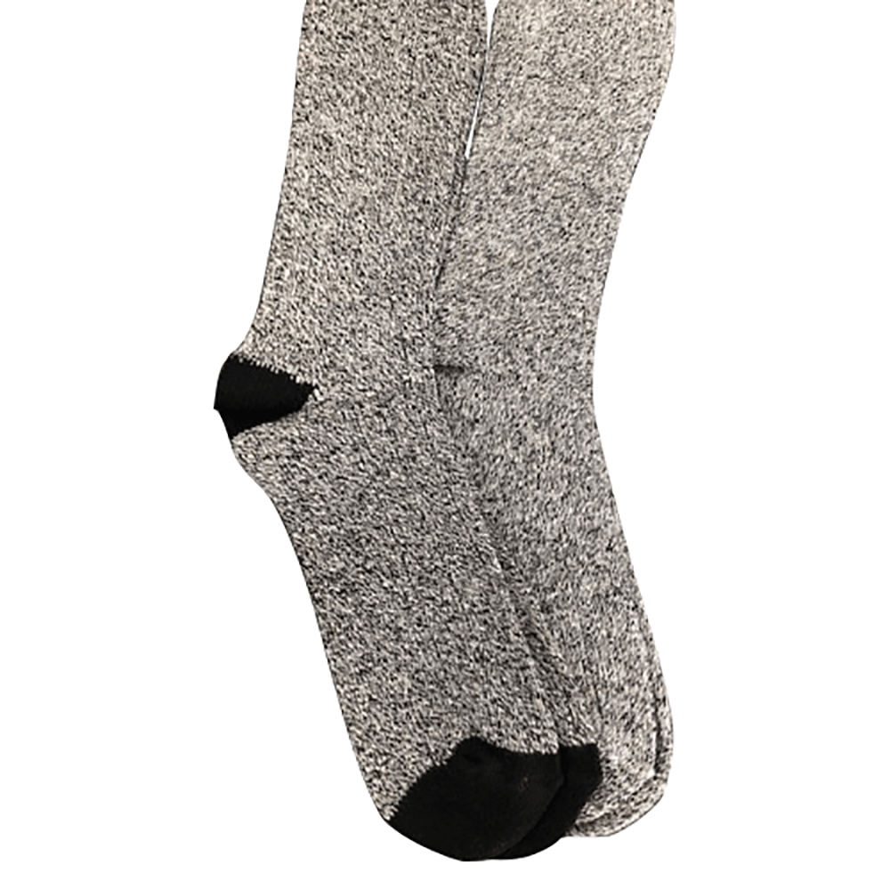 Marled Twisted Yarn Big and Tall Men 2 Pair Pack Midweight Socks