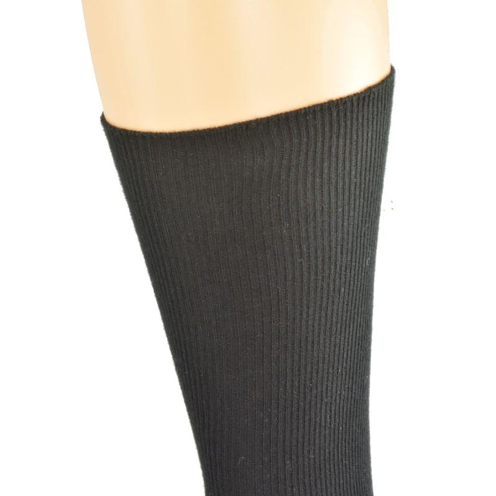 Diabetic True Rib Combed Cotton Crew Socks M11