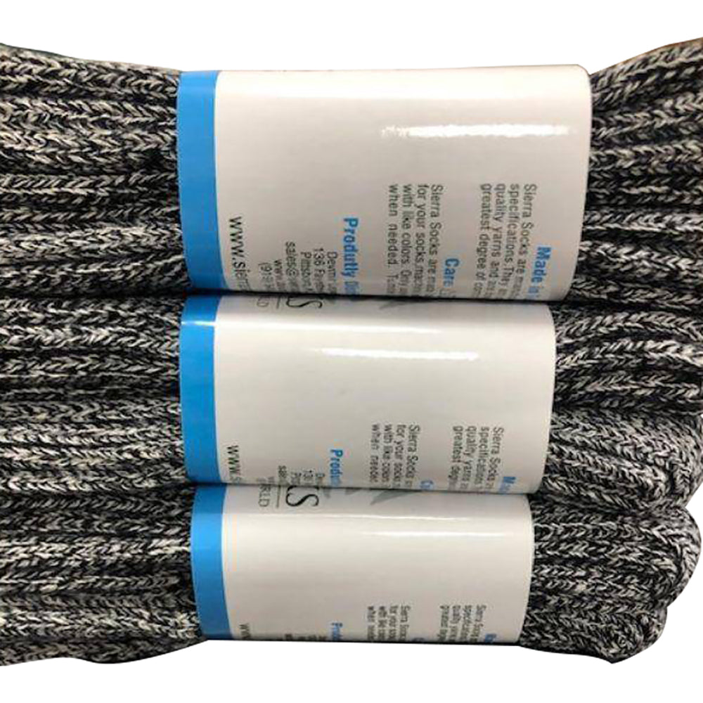 Marled Twisted Yarn Big and Tall Men 2 Pair Pack Midweight Socks
