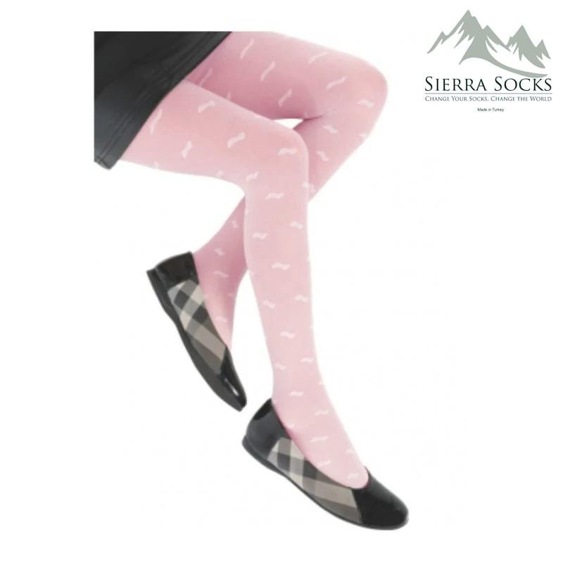 Bow Patterned Tights for Girls and Teens - Wear Sierra