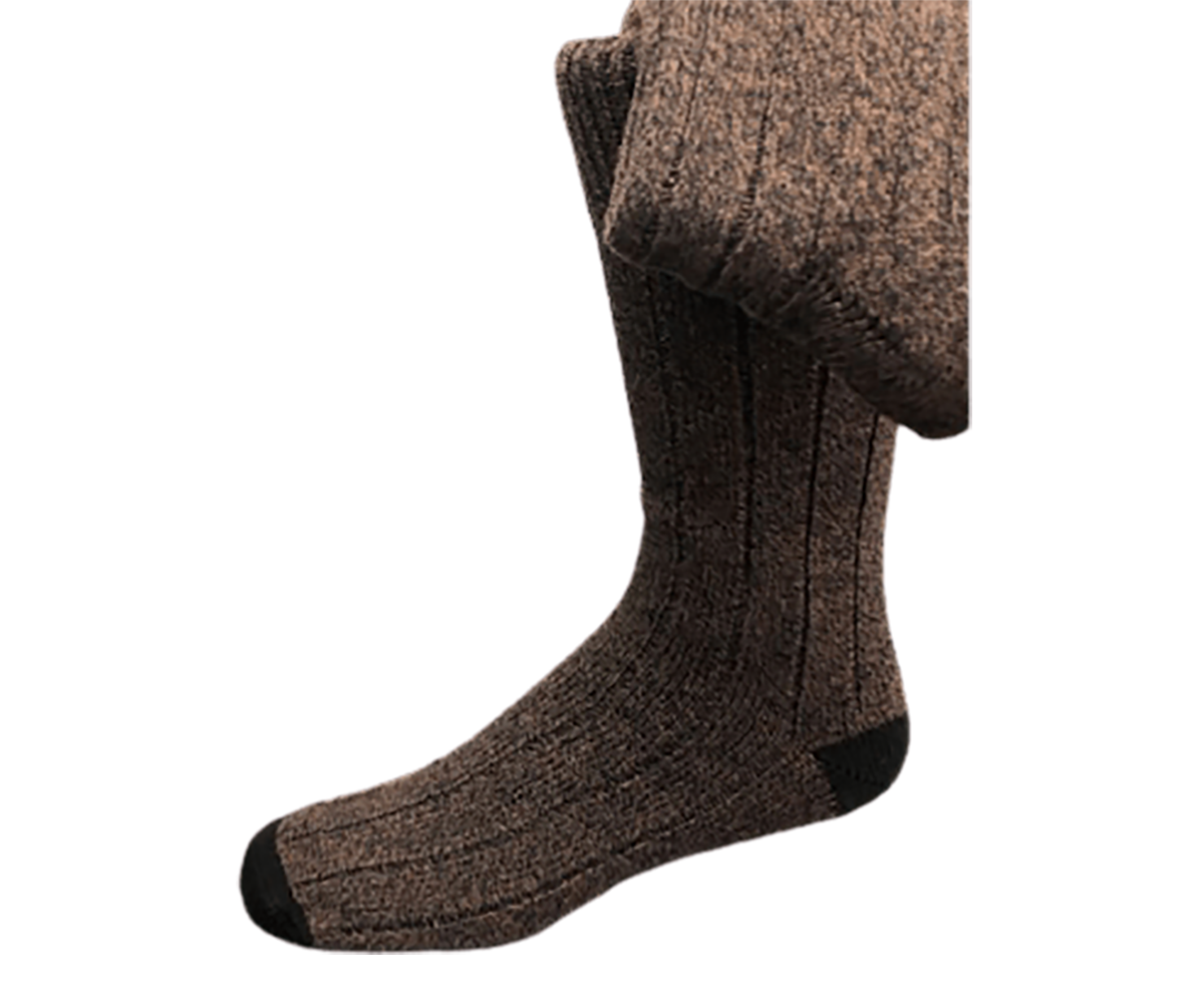 Marled Twisted Yarn Big and Tall Men 2 Pair Pack Midweight Socks