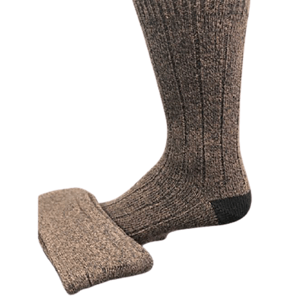 Marled Twisted Yarn Big and Tall Men 2 Pair Pack Midweight Socks