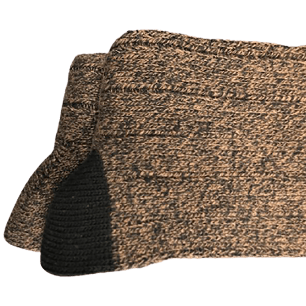 Marled Twisted Yarn Big and Tall Men 2 Pair Pack Midweight Socks