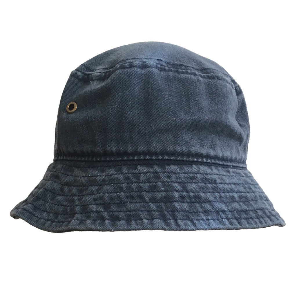 Bucket Hat for 4-8 Year Old Kids - Fedora Style Hat Faded Denim - Wear Sierra