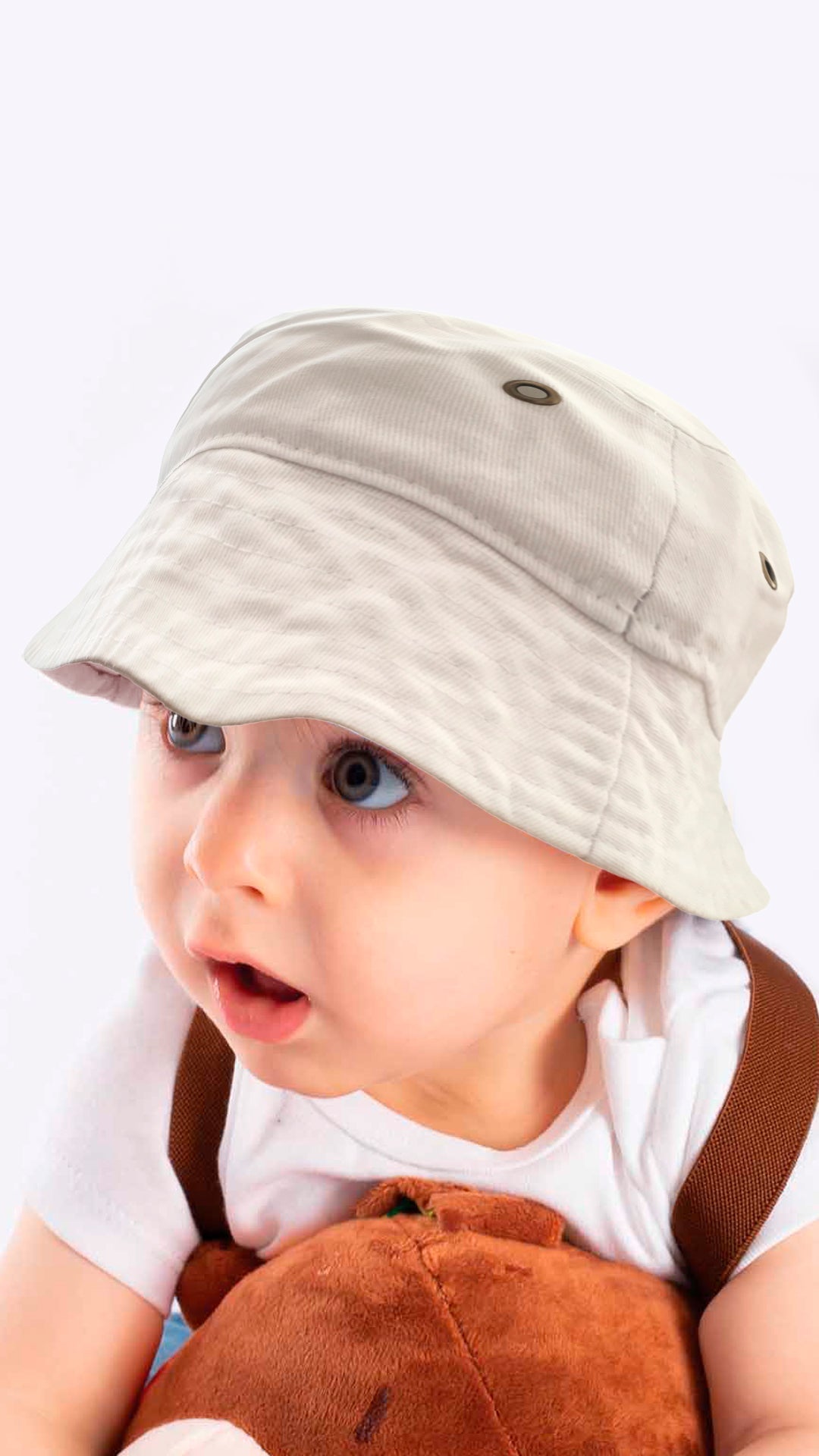 Bucket Hat for 4-8 Year Old Kids - Fedora Style Hat Faded Denim - Wear Sierra