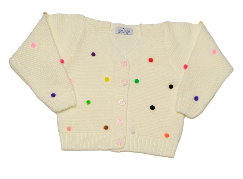 Button-Up Cardigan Sweater for Newborn and Toddler Girls - Wear Sierra