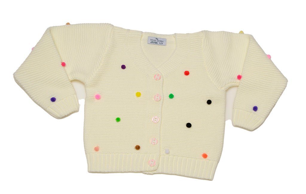 Button-Up Cardigan Sweater for Newborn and Toddler Girls - Wear Sierra