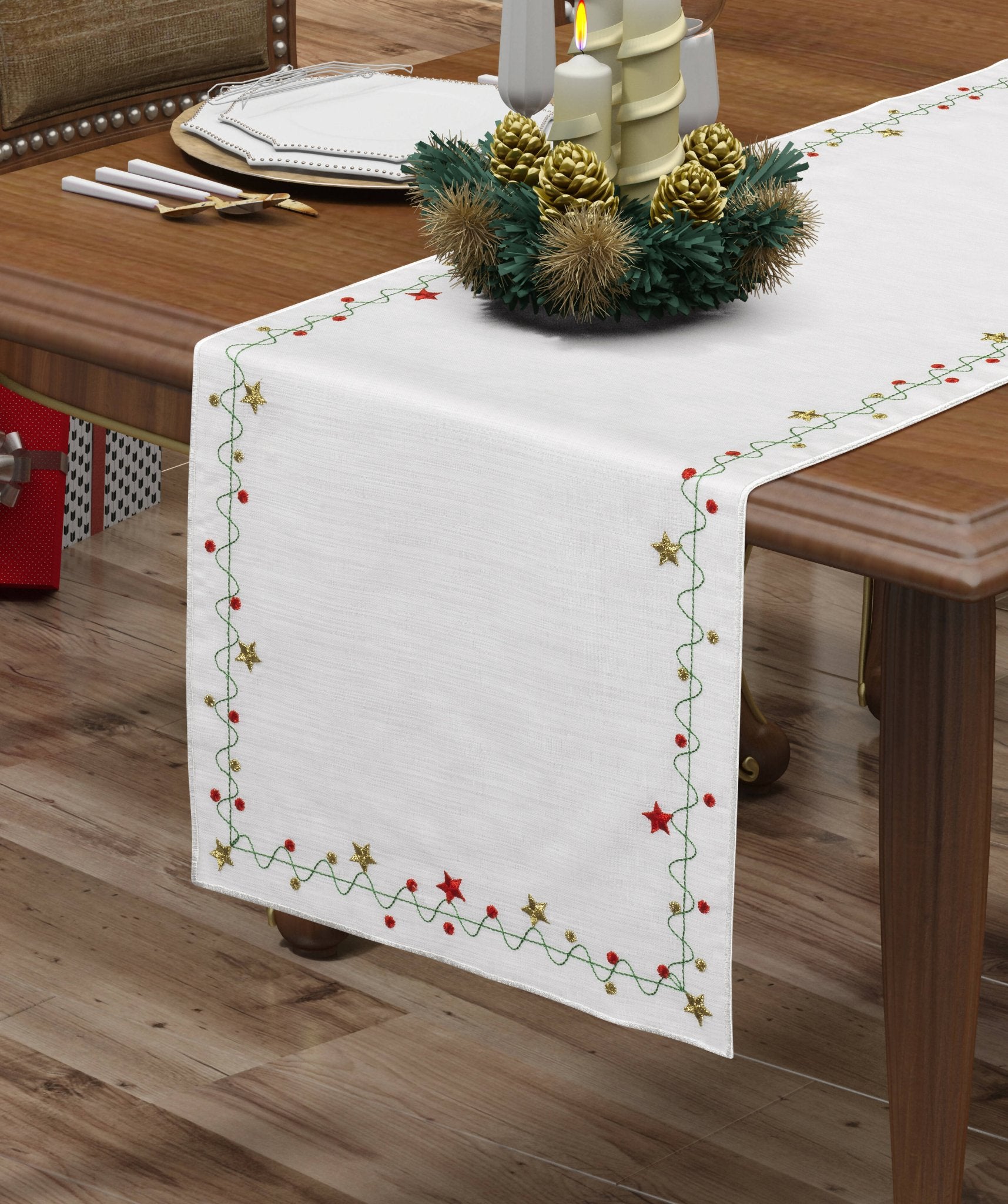 Christmas and Holiday Table Runners - Colorful and Festive, Great for Holiday Decorating - Wear Sierra