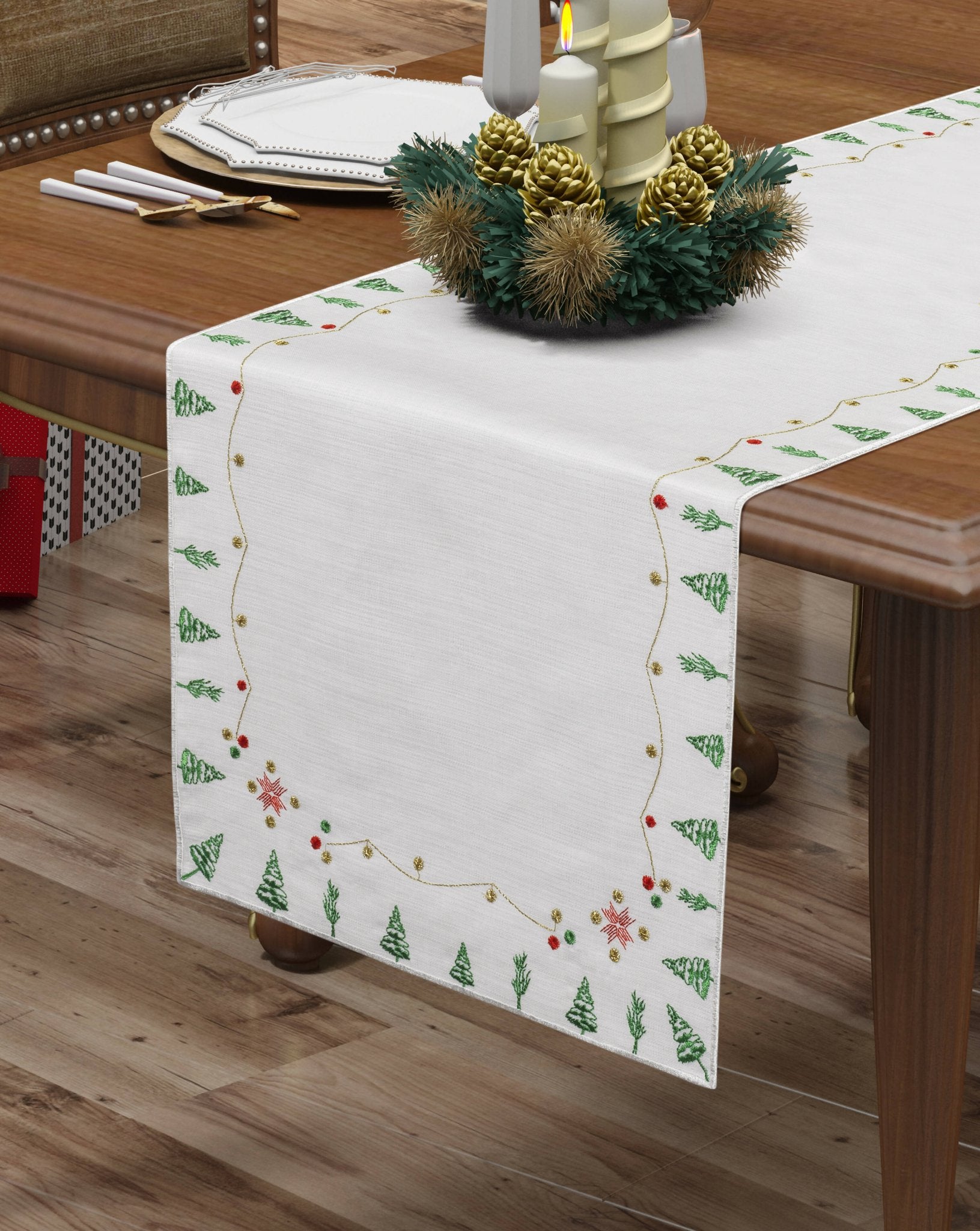 Christmas and Holiday Table Runners - Colorful and Festive, Great for Holiday Decorating - Wear Sierra