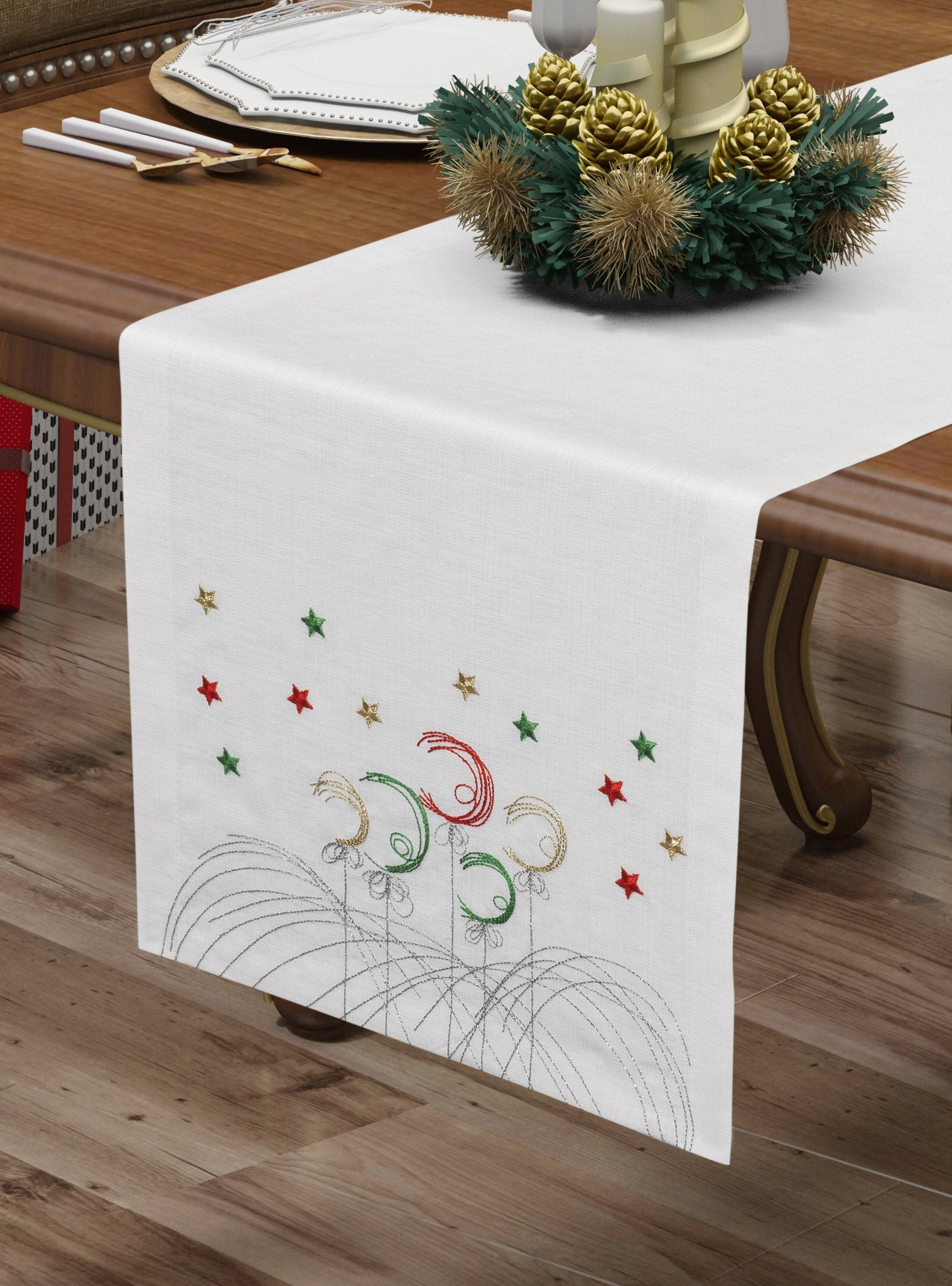 Christmas and Holiday Table Runners - Colorful and Festive, Great for Holiday Decorating - Wear Sierra