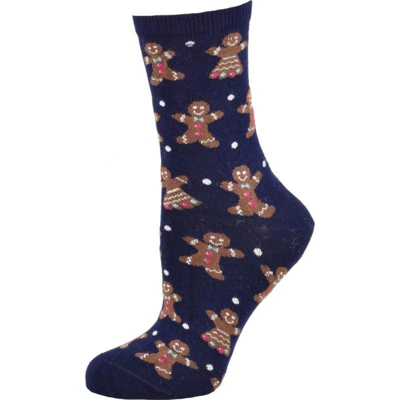 Christmas Designs Cotton Crew Socks for Women in Fun Holiday Patterns Socks for Stocking Stuffers - Wear Sierra