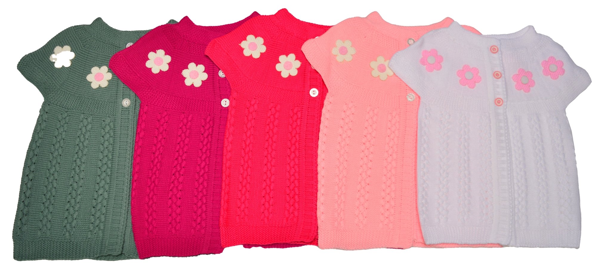 Colorful Sweater For Baby & Toddler Girls Warm & Cozy Pull-Over Button Vest - Wear Sierra