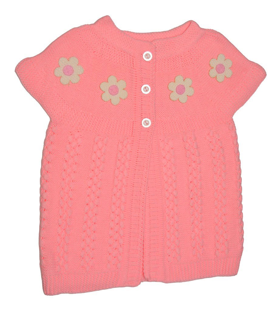 Colorful Sweater For Baby & Toddler Girls Warm & Cozy Pull-Over Button Vest - Wear Sierra