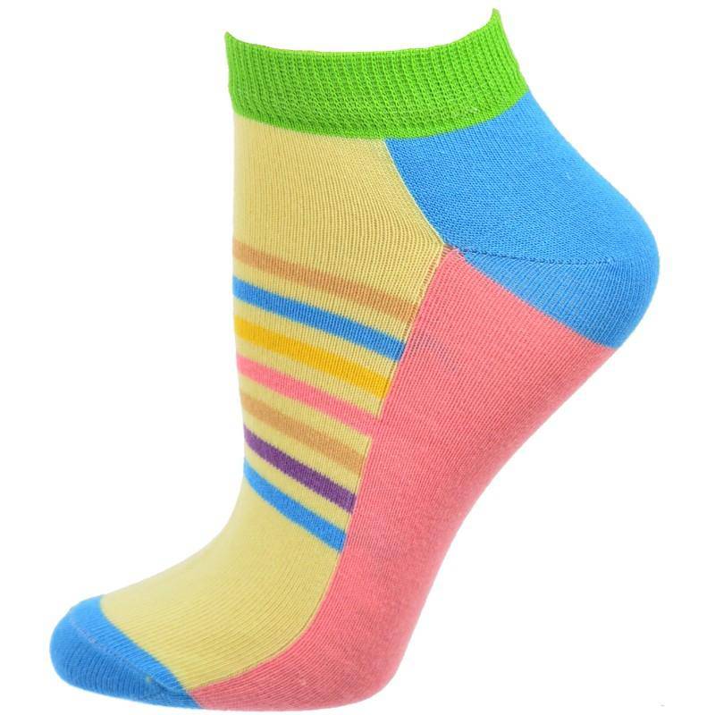 Colorful Women's Ankle Socks in Cotton - 2 Pair Pack - Wear Sierra