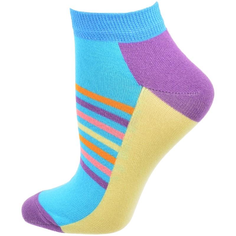 Colorful Women's Ankle Socks in Cotton - 2 Pair Pack - Wear Sierra