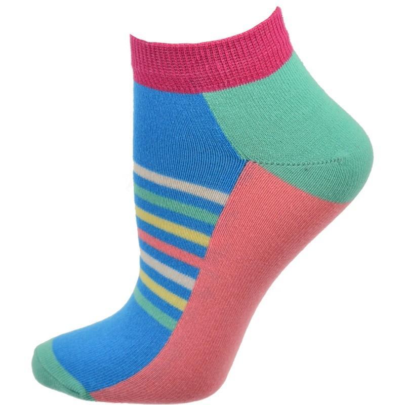 Colorful Women's Ankle Socks in Cotton - 2 Pair Pack - Wear Sierra