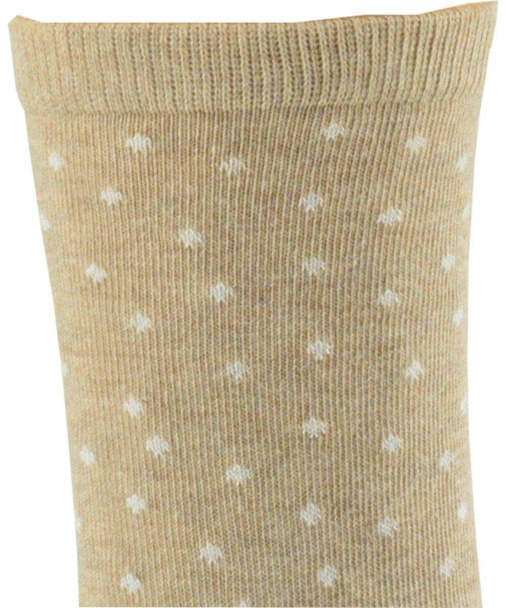 Cotton Crew Pen Striped or Pen Dot Dress Socks for Women, Dressy Casual Cute Socks - Wear Sierra